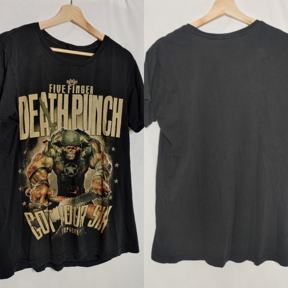 Five Finger Death Punch 5FDP Got Your Six Graphic Band Tee Bay‎ Island Large L